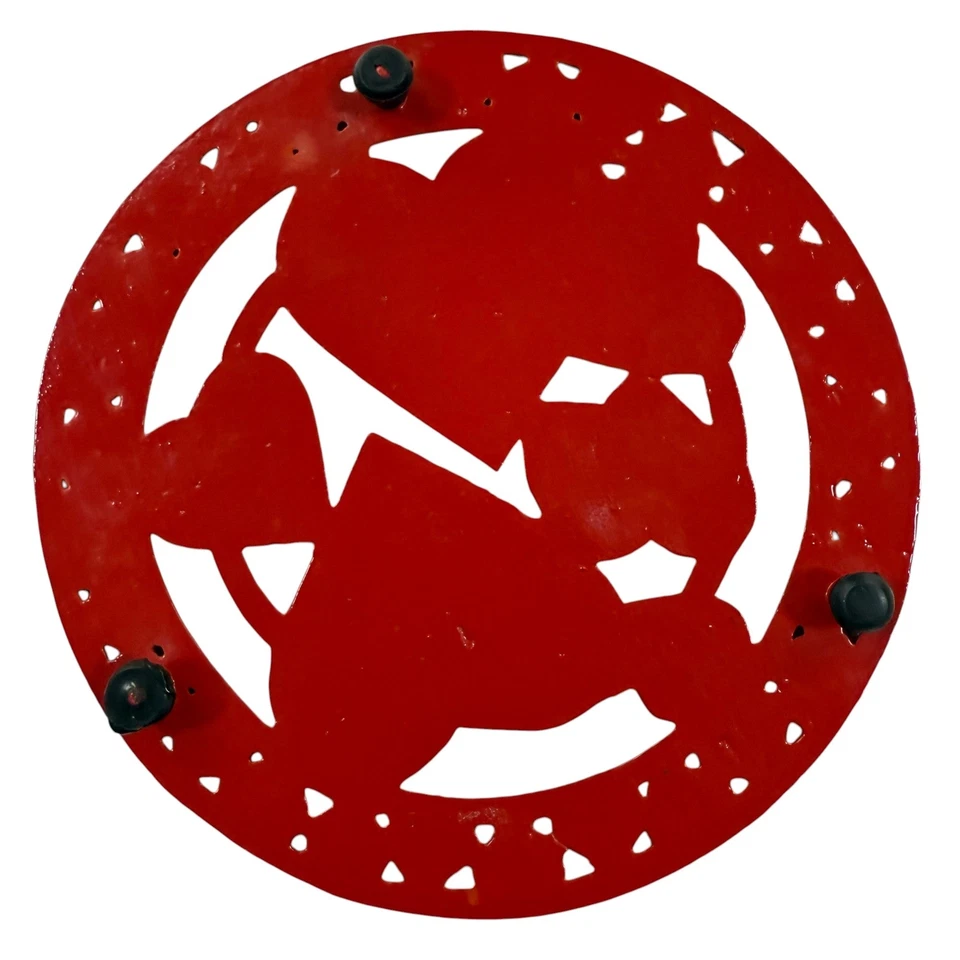 Vintage Red Cast Iron Trivet with Hearts – Mid-Century Kitchen Decor, Valentine’ - Image 3 of 3