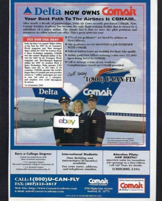 COMAIR AVIATION ACADEMY ORLANDO DELTA CONNECTION CRJ JET PILOT TRAINING DELTA AD
