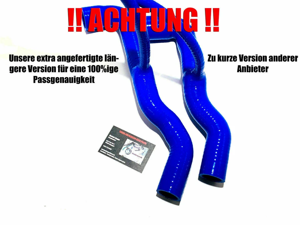 VR6 Kühlwasser Silikonschlauchkit SCHWARZ AAA ABV Golf 3 Golf 2 Jetta 2.8L 2.9L - Bild 3 von 4