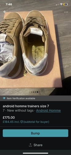 Android Homme Trainers Size 7 - Picture 6 of 7