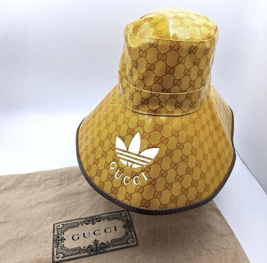 Gucci x Adidas Collaboration Limited Edition Bucket Hat Rare Gucci x Adidas Collaboration Limited Edition Bucket Hat Rare