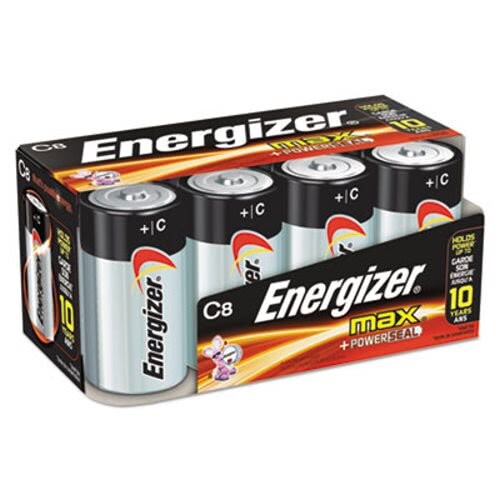 MAX Alkaline Batteries, C, 8 Batteries/Pack - Picture 1 of 1