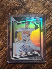 Cooper Hjerpe 2022 Elite Extra Edition SIGNATURES On Card Autograph CARDINALS