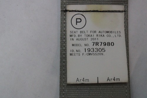 2011 TOYOTA PRIUS SEAT BELT RETRACTOR REAR LEFT OEM 10 11 12 13 14 15 - Picture 8 of 8
