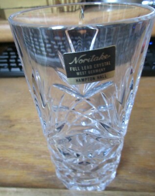 Noritake Hampton Hall Crystal Highball Glass New with Label Multiple Available