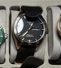 TISSOT PRS 516 BLACK DIAL POWERMATIC 80 MEN'S SWISS MADE WATCH - AUTOMATIC