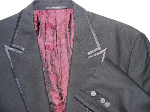 MENS SZ 38R TAILORED ERMENEGILDO ZEGNA ITALY 1BF BLACK TUXEDO DINNER JACKET 38 - Picture 5 of 18