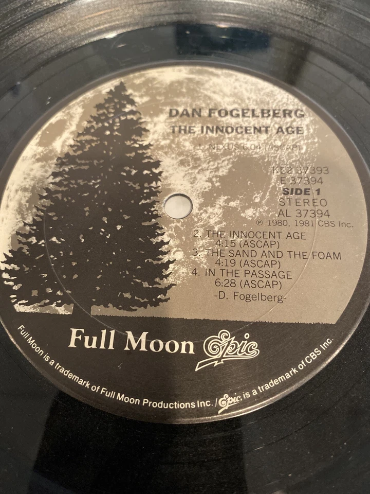 33 Rpm Double Vinyl Record Dan Fogelberg The Innocent Age 1981 CBS - Image 2 of 4