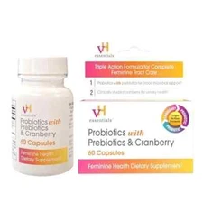 Vh Essentials Probiotics With Prebiotics And Cranberry Feminine Health