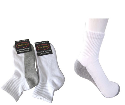 3Pairs Boys Girls Kids 3/4 Ankle Sports Socks School size 9-12 Premium Cotton - Picture 9 of 9