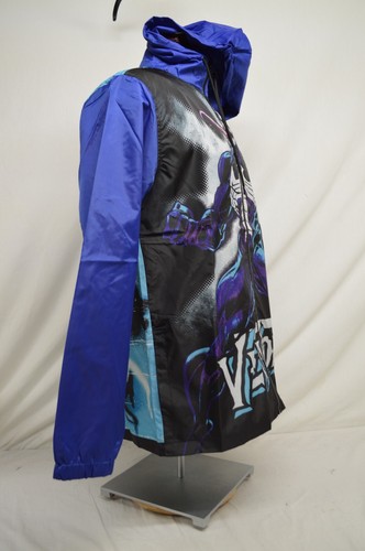 Marvel Spiderman Venom Graphic Hooded Full Zip Windbreak Light Jacket Men MEDIUM - Picture 7 of 8