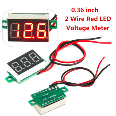 Digital DC 0-100V 10A LED Display Voltage AMP Power Meter Voltmeter Ammeter Red