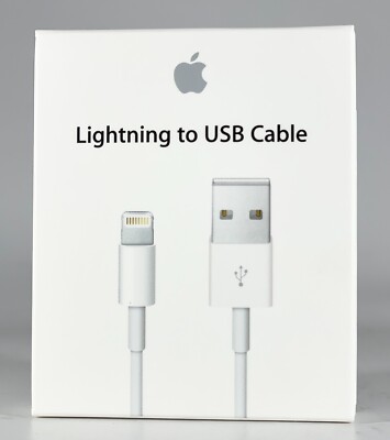 OEM Apple Fast Charger USB-A to Lightning For iPhone 11 12 13 14 (1M) MD818ZM/A