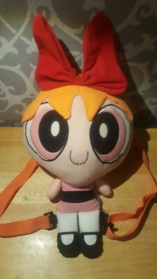 2000 Powerpuff Girls Blossom Plush Backpack Bag Y2K‎ Cartoon Network 2000 Powerpuff Girls Blossom Plush Backpack | Mercari main image 4