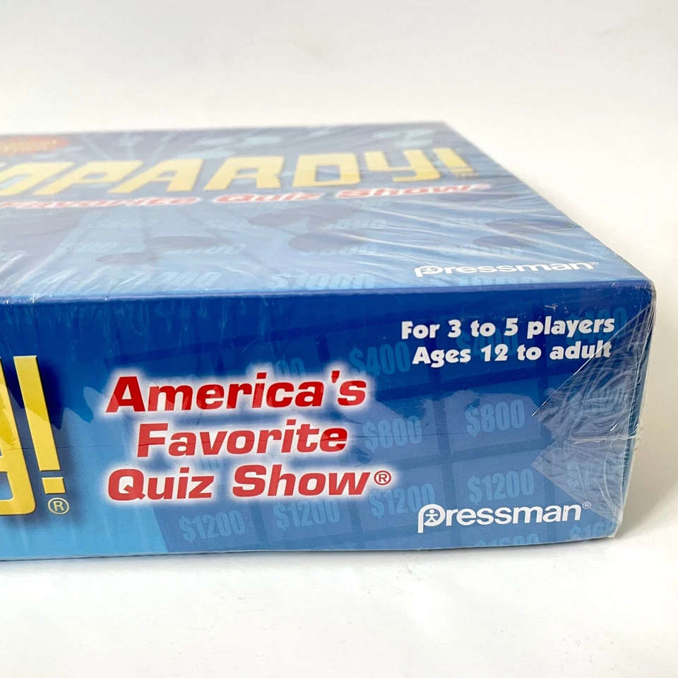 Vintage Jeopardy Pressman Toy Trivia Board Game TV Quiz Show, SEALED Minor wear - Image 3 of 4