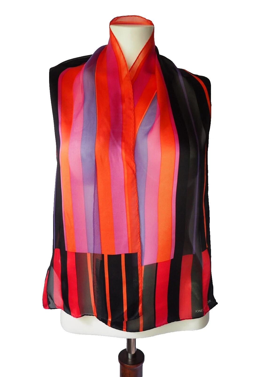 Jones New York Listrado Cachecóis e xales para mulheres