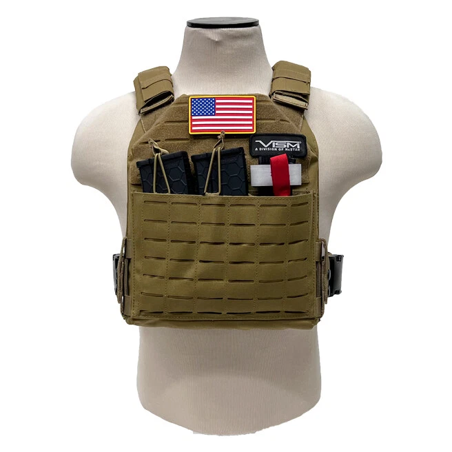 NcSTAR Laser Cut Plate Carrier Vest Tactical Modular Ballistic Gear M-4XL - Image 2 of 4