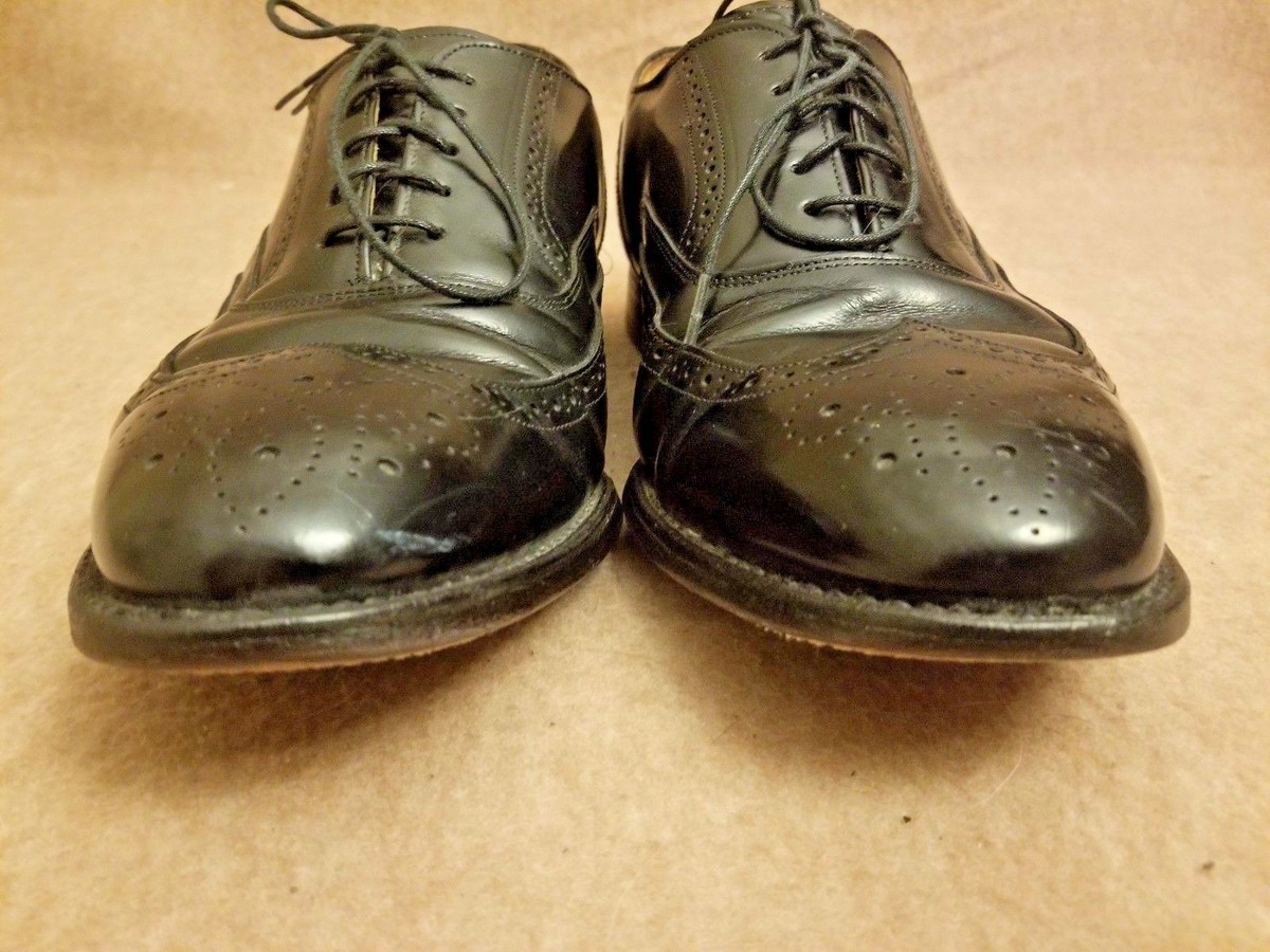 Johnston & Murphy Optima Black Leather Wingtip Dress Oxford Shoes US 9M Johnston Murphy Optima Mens Black Leather Wingtip Cap Toe  main image 4