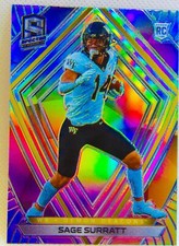 Sage Surratt 2021 Chronicles Draft Picks Spectra Silver Prizm  Rookie Card #278