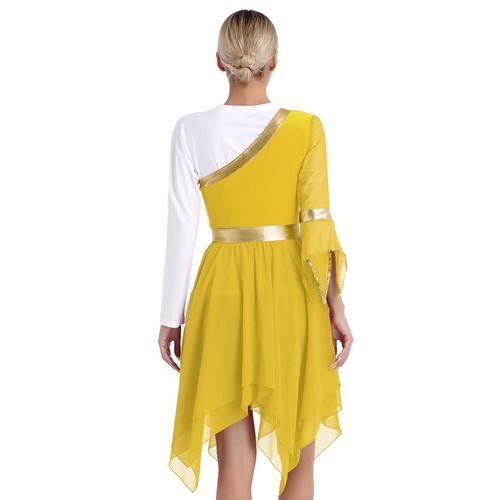 Para mujeres Disfraz de Baile Fiesta Vestido Show Vestidos de Baile Ropa Corta Borde Gimnasio - Imagen 55 de 77