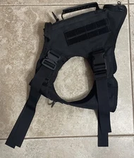 Dog Harness Service Animal Tactical Harness K9 Military Premium ADA Dog Vest New