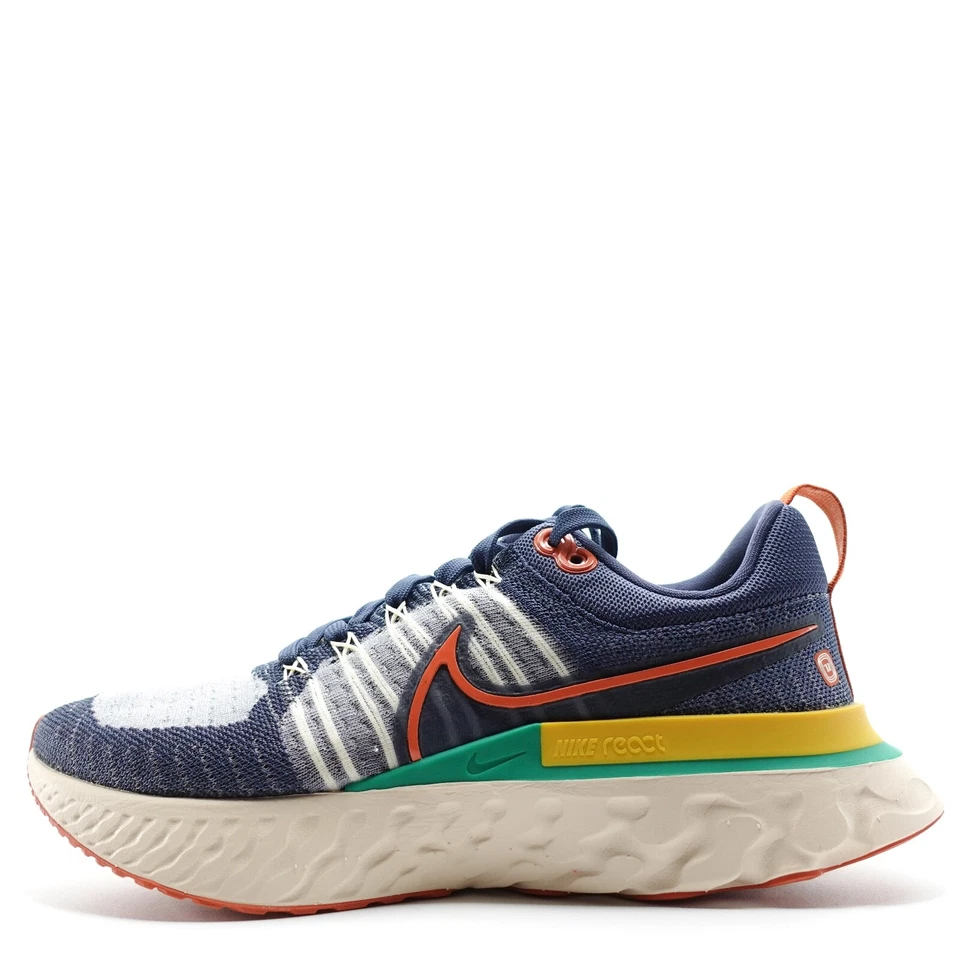 Nike React Infinity Run Flyknit 2 Mens Running Shoes Size 7 Thunder Blue DJ5181  - Image 4 of 4