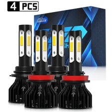 For Chevy Silverado 1500 2007-2015 Combo LED Lights Kit Bulbs High Low Beam