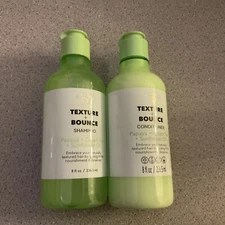 Bolero Texture+Bounce Shampoo &Conditioner Papaya Green Tea Sunflower Oil 8 oz.