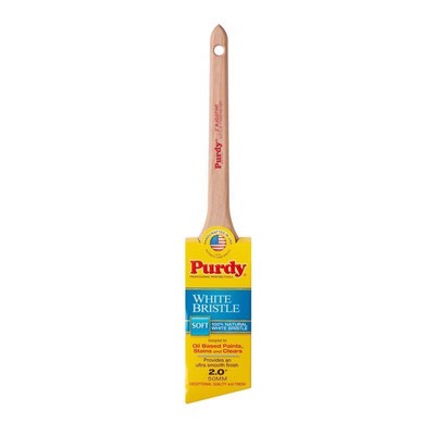 Purdy 144024420 Adjutant Wood Handle Soft White China Angle Paint Brush 2 W in.