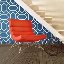RoomMates RMK9066WP Blue Modern Geometric Peel and Stick Wallpaper