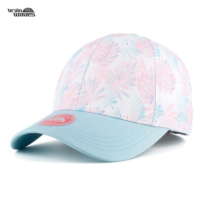 Brain Waves Cap Mütze Kappe Women Sydney Palmen Rosa Hellblau Verstellbar Neu