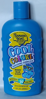 Cool Banana‼︎ 1990's Banana Boat COOL COLORZ Vanish Sunblock BERRY BLUE SCENT