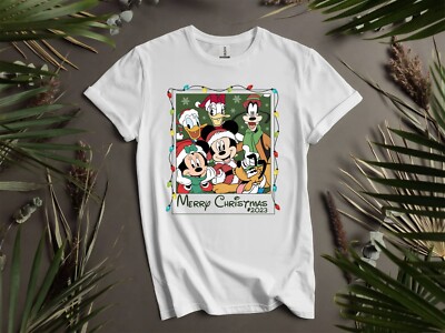 T-Shirt Frohe Weihnachten Mickey's Friends Herren Damen Unisex T-Shirt I137