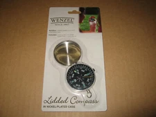 Wenzel Lidded Compass 1 3/4" diameter