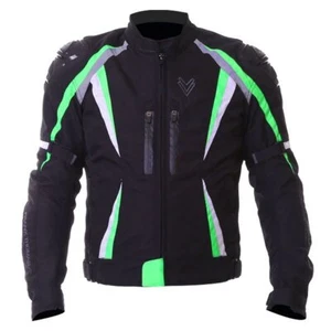 Frank Thomas Sports Motorcycle Jacket Mens Black Green White