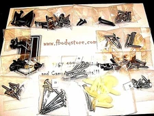 1970-81 FIREBIRD & TRANS AM INTERIOR INSTALL KIT - TRIM SCREWS / FASTENER SET