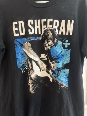 Ed Sheeran Two Sideded Large Divide World Tour Concert Shirt