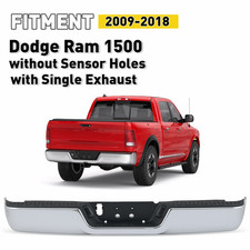 Chrome Rear Bumper For 2009-2018 Dodge Ram 150010-12 2500 3500 Wo Sensor Hole