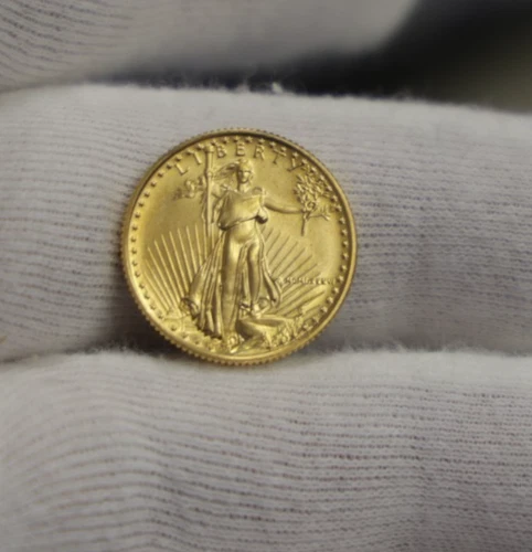 1986 US $10 1/4 oz Gold Eagle Gem Unc (Key Date)