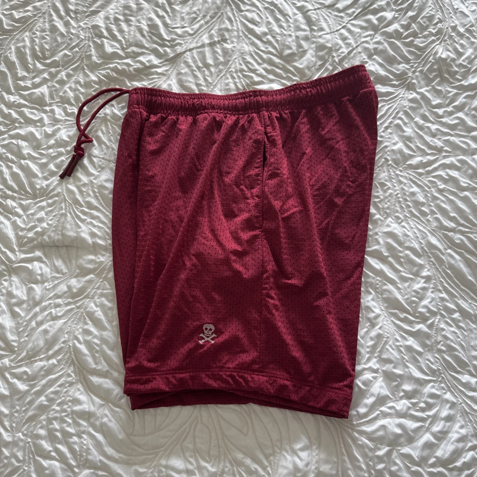 Nice Laundry 6" Pocket Lounge Shorts in Burgundy Men's Size M