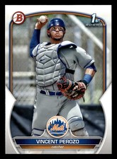Vincent Perozo 2023 Bowman Prospect 1ST RC #BP-102 New York Mets ROOKIE