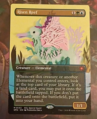 Risen Reef (Borderless) Special Guests Mythic Magic The Gathering Card