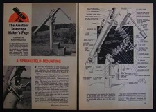 Springfield TELESCOPE Mount 1957 How-To build PLANS from Pipe parts