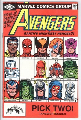 Avengers #221 Hawkeye & She-Hulk join 1982 VF/NM 9.0