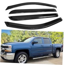 Tape On Rain Guards Window Visors for 2014-2018 2014-2018 Chevy/GMC Crew Cab