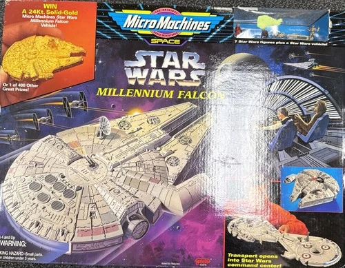 Star Wars Micro Machines Millennium Falcon Playset 1995 Vintage New In Box