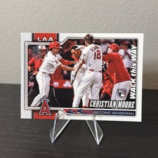 2026 Topps Series 1 Christian Moore Walk This Way SP RC #147 Celebration