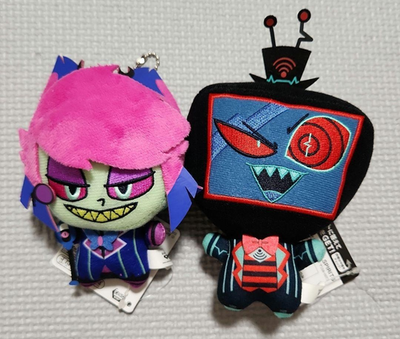 Hazbin Hotel Plush Doll vol.3 Mascot Chain 11cm Alastor Vox Set 2
