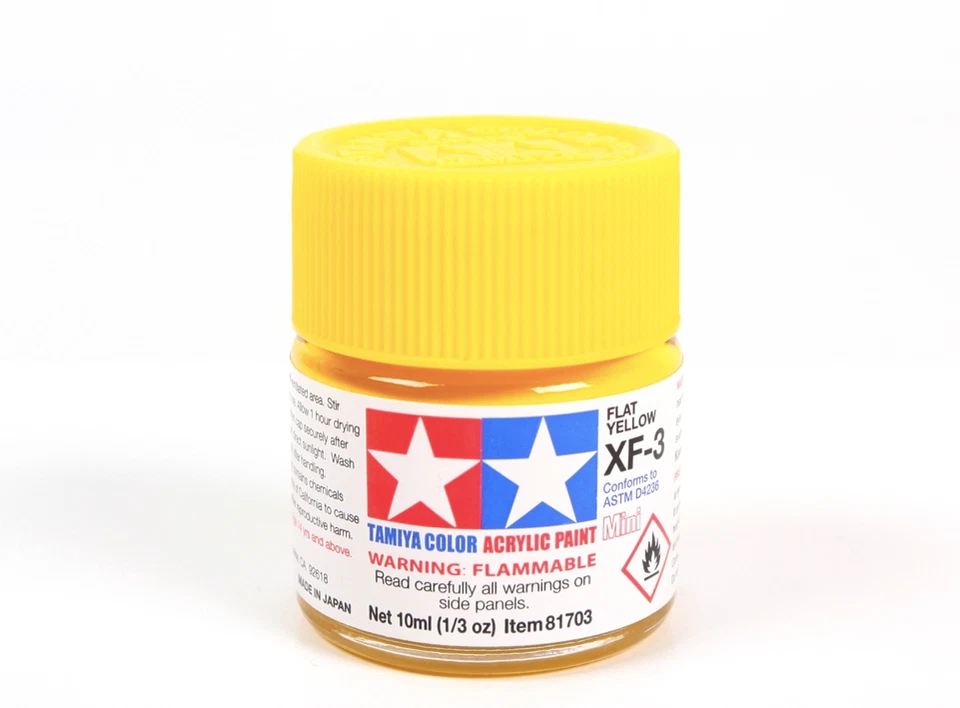 TAMIYA COLORE ACRILICO ml10 FLAT YELLOW XF3