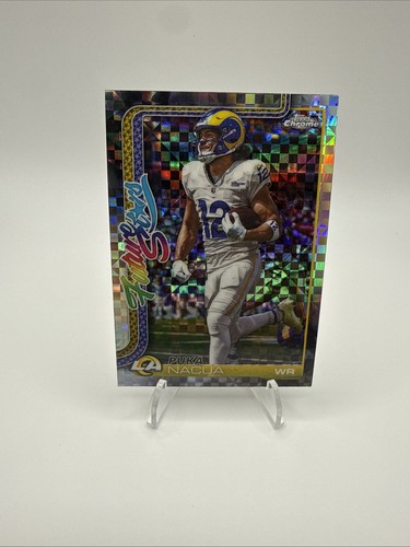 2025 Topps Chrome Puka Nacua Future Stars X-Fractor  #FS-23 Los Angeles Rams